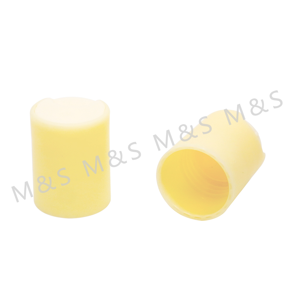 24mm Hot Sale Yellow Disc Top Cap with Screw Closure
