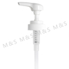 38 400 White Ribbed Plastic Lotion Pump with Left And Right Lock