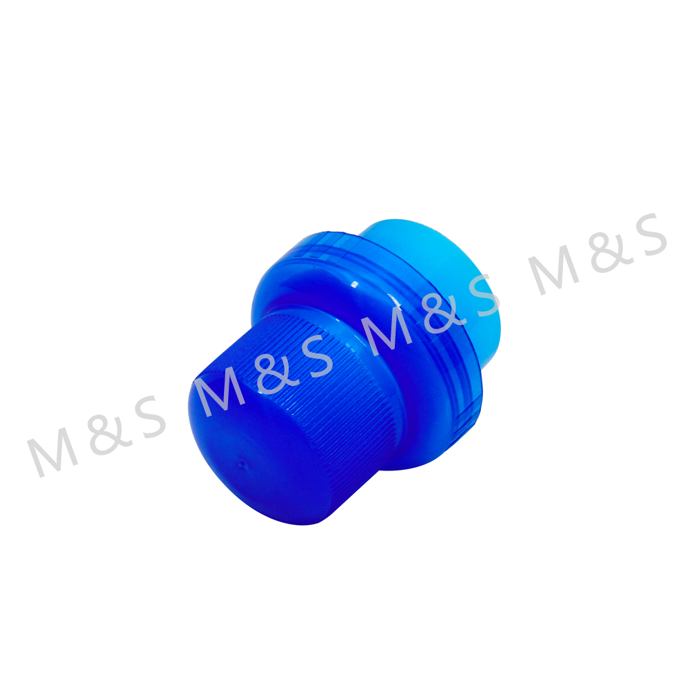 Unique 46mm Blue Plastic Smooth Screw Top Cap for Bottle