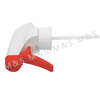 28mm 400 Red and White Ribbed Plastic Hand Trigger Sprayer