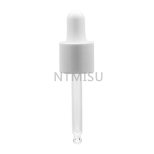 18 415 white smooth plastic dropper for serum bottle