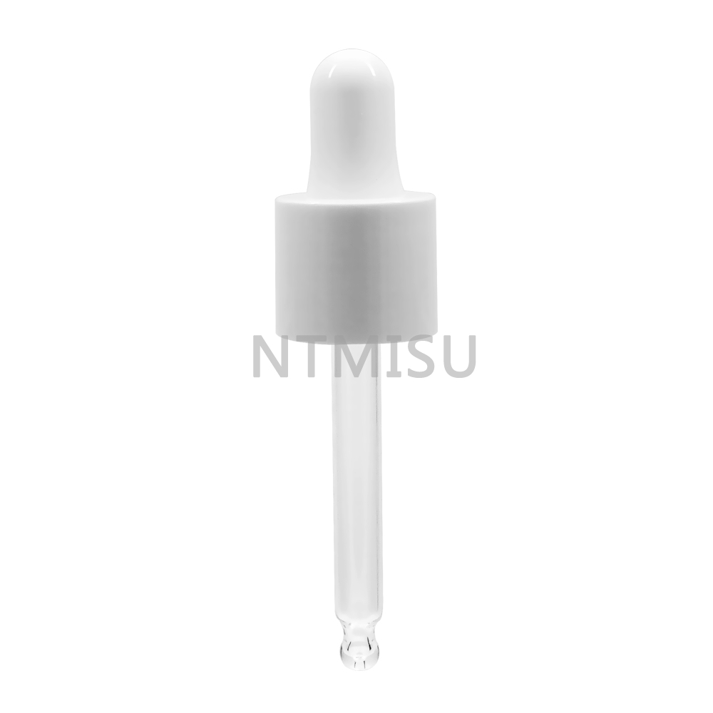 18 415 white smooth plastic dropper for serum bottle