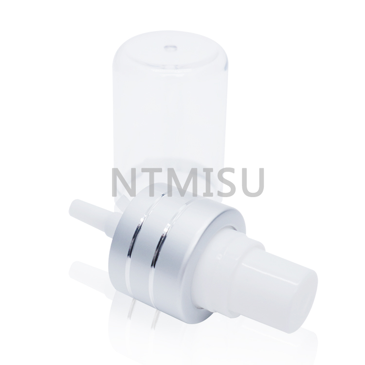  20 410 Silver Aluminum Fine Mist Sprayer with Shiny Line