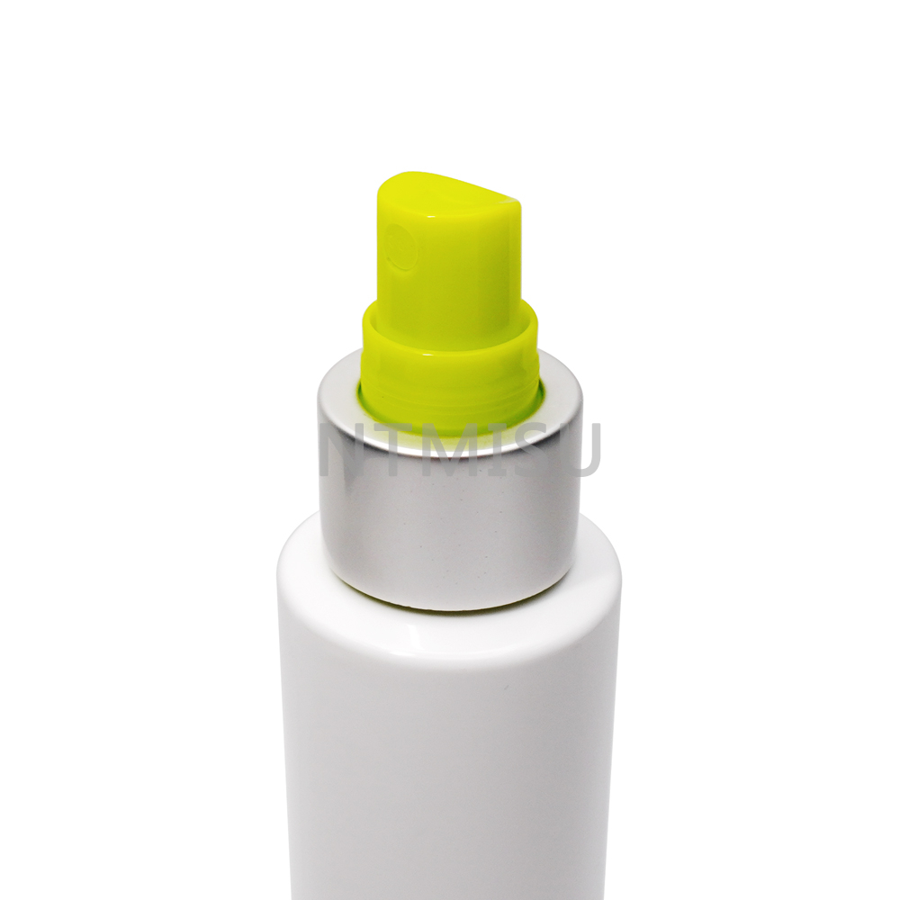 Wholesale 24 410 Light Green Fine Mist Sprayer with Alumite Shining Silver Closure And Dust Cap