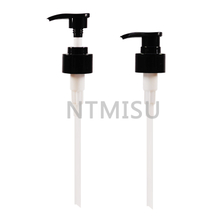 28 410 Classic Style Curved Nozzle Shiny Black Lotion Pump For Liquid Dispensing