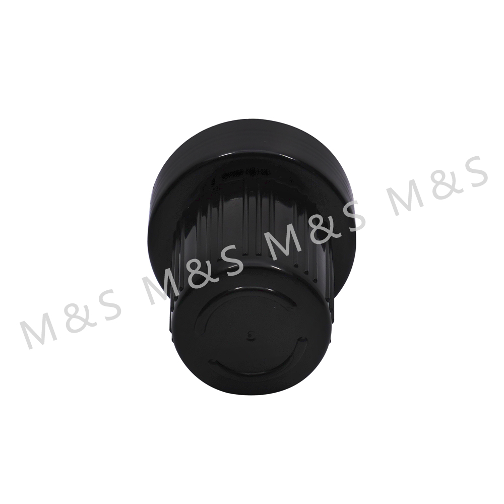 58mm Black Screw Cap for Cosmetic Bottles