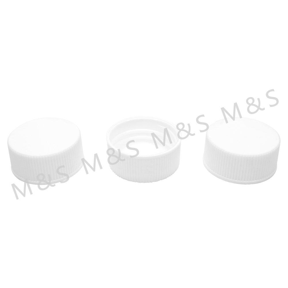 32mm White Plastic Threaded Top Cap