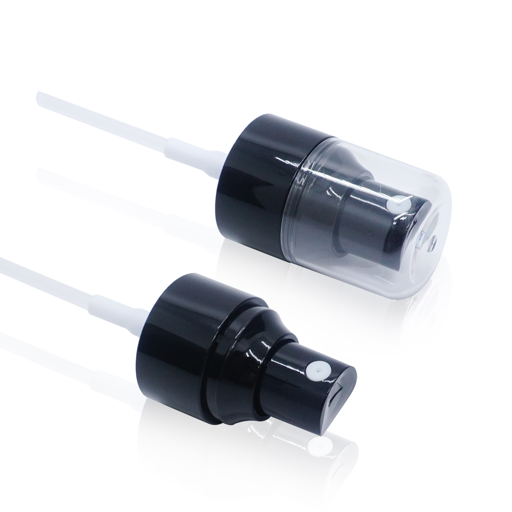 Black Plastic Double Wall Fine Mist Sprayer with AS Cap