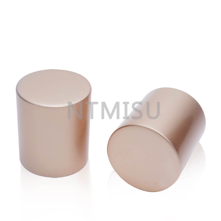 Matte Gold Aluminium Plastic Cover Lids 