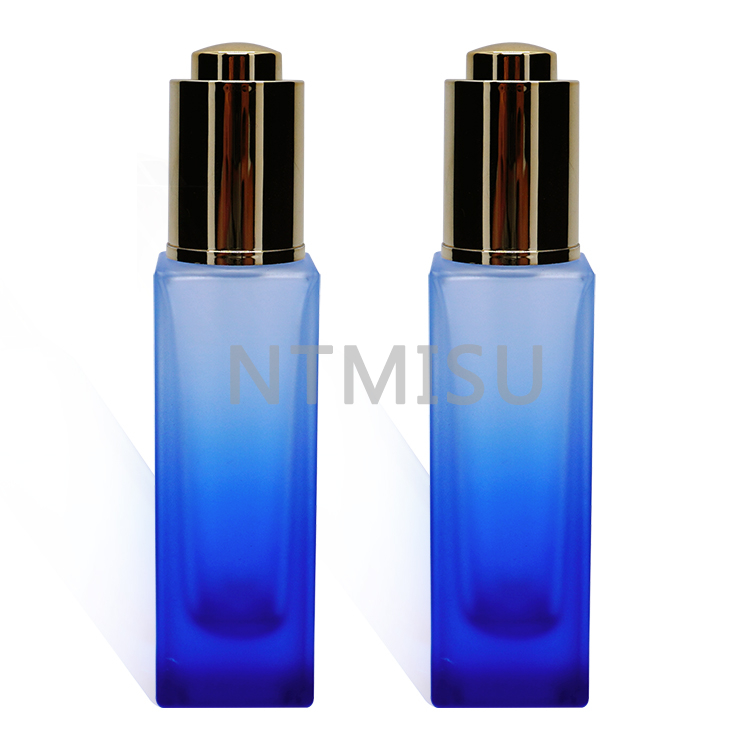 30ml Gradient Blue Forsted Dropper Glass Bottle 