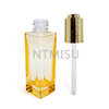 30ml Yellow Glass Bottle with Alunimum Press Button Dropper 