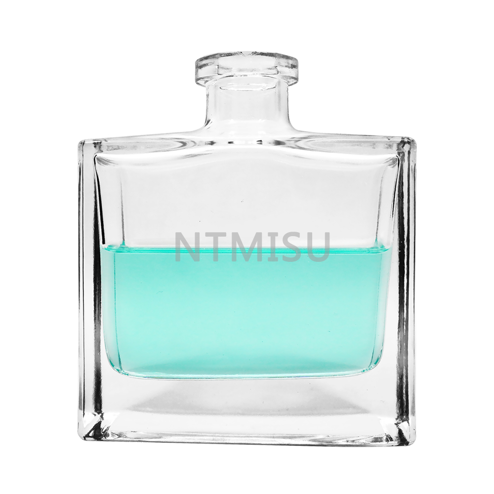 Wholesale 200ml Square large capacity glass container for perfume