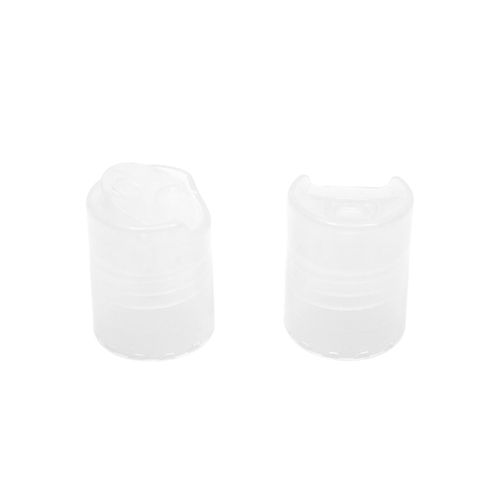 20 410 Clear Plastic Smooth Round Screw Disc Top Cap for Bottle