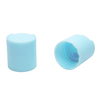 20 410 Blue Plastic Smooth Round Screw Disc Top Cap