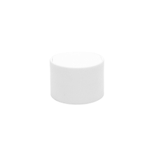 24 410 White Plastic Smooth Screw Disc Top cap for bottle