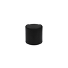 28mm Black Plastic Round Screw Disc Top Cap 