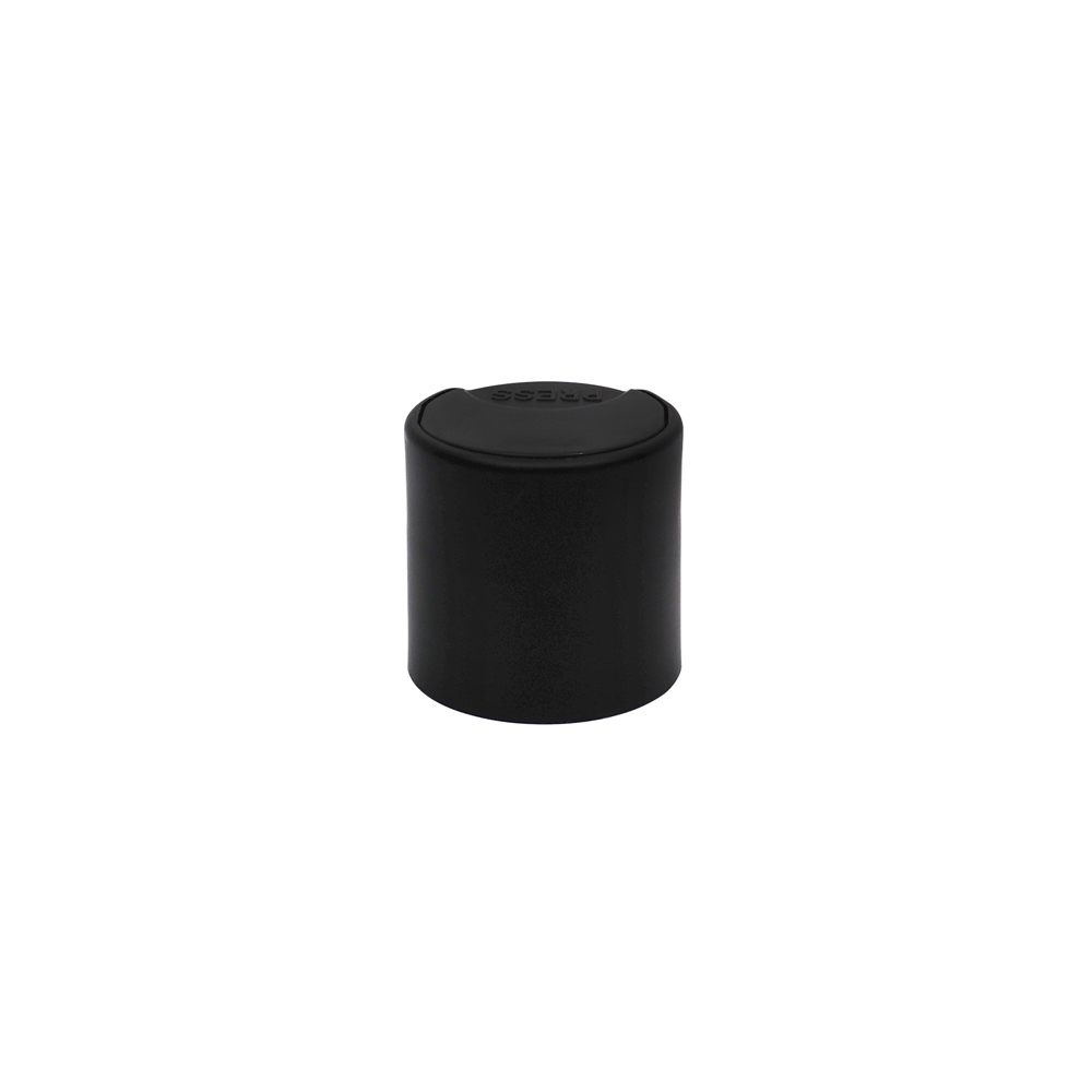 28mm Black Plastic Round Screw Disc Top Cap 