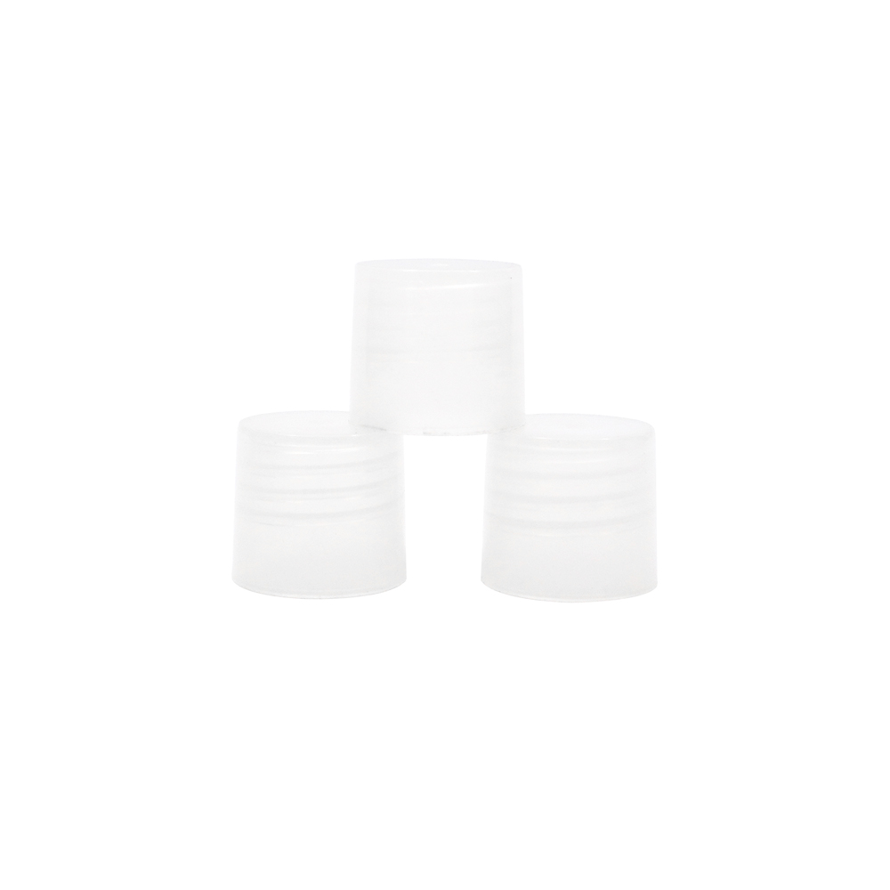 18mm Clear Plastic Smooth Screw Top Cap 
