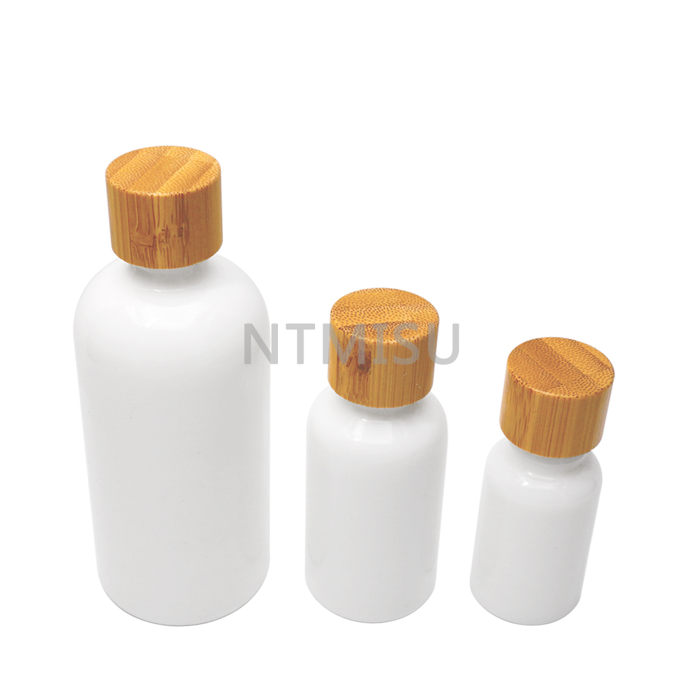 High Quality 18mm Porcelain Bottle with Bamboo Cap