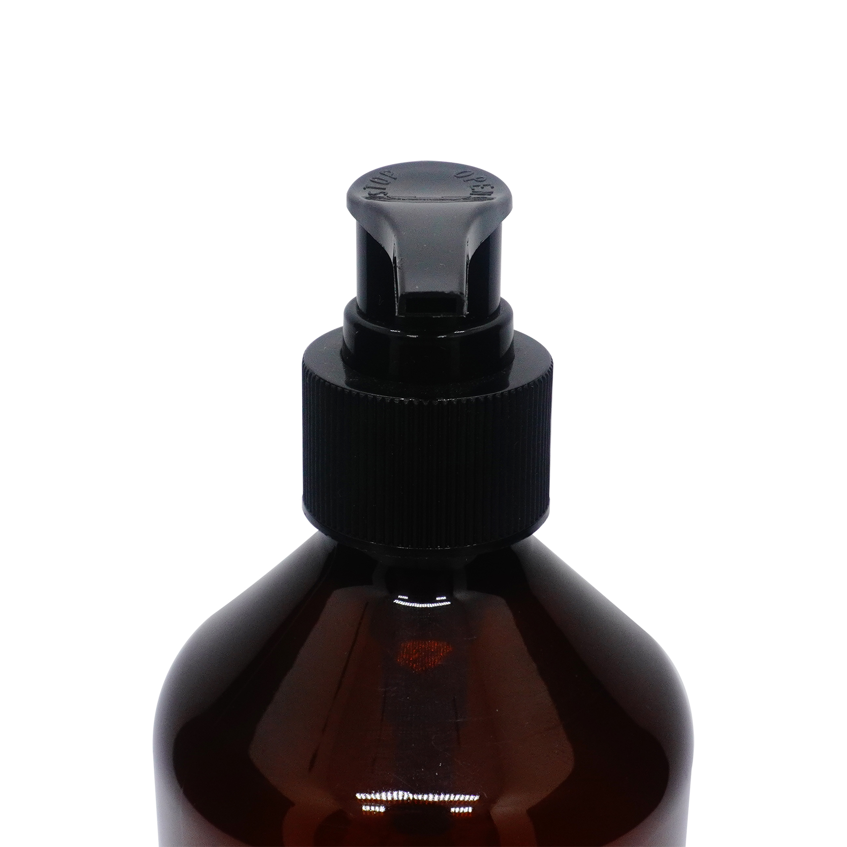 400ml Plastic Cosmetic Bottle PET Amber Bottle with Pump