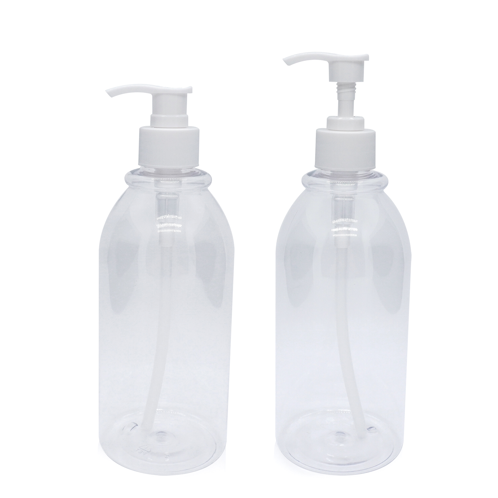 600ml Plastic Round Bottle Shampoo Bottle with Lotion Pump