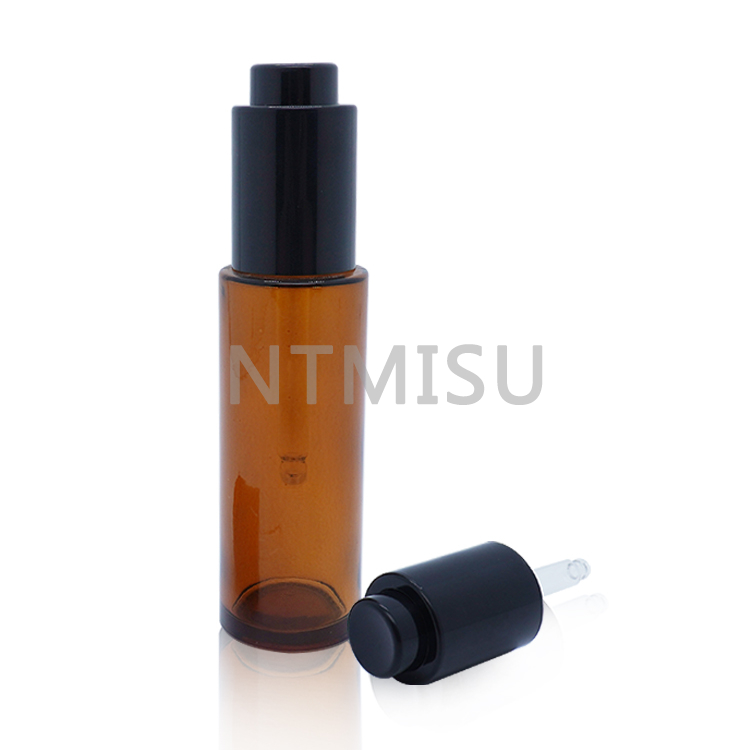 Factory Direct High Quality 18 410 Bright Black Press Dropper For Essential Oil Bottle