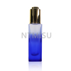 1oz 30ml Excellent Transparent Gradient Blue Glass Bottle with oil dropper for essential oil