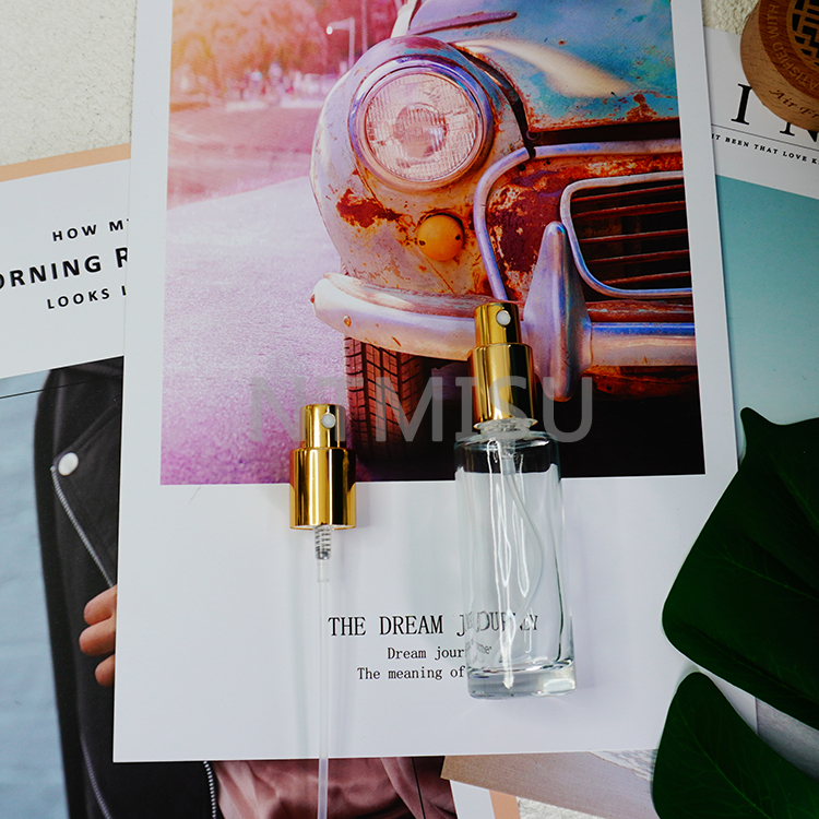 Brilliant 18 410 Alumite Shiny Golden Fine Mist Sprayer for Perfume