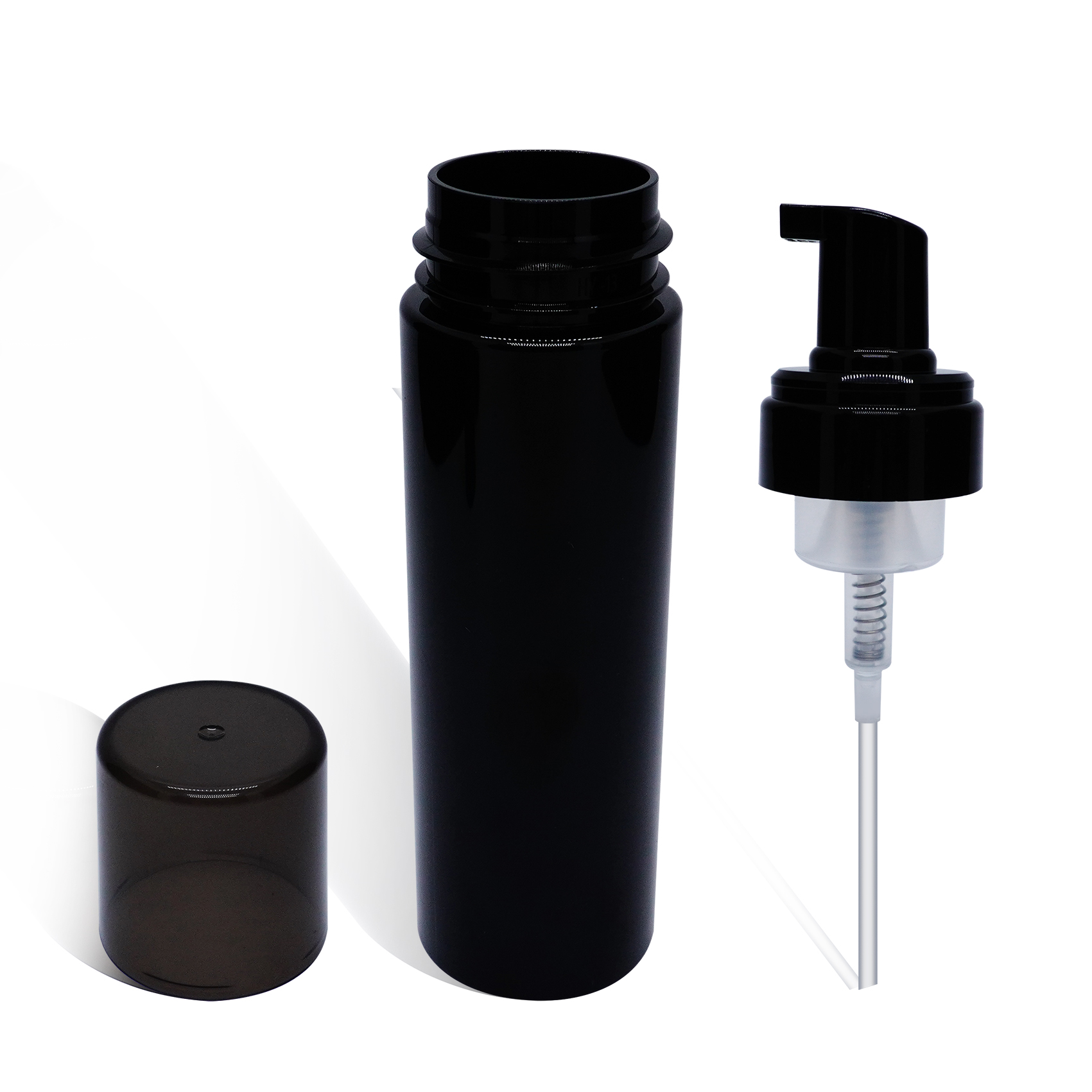 200ml black foam bottle