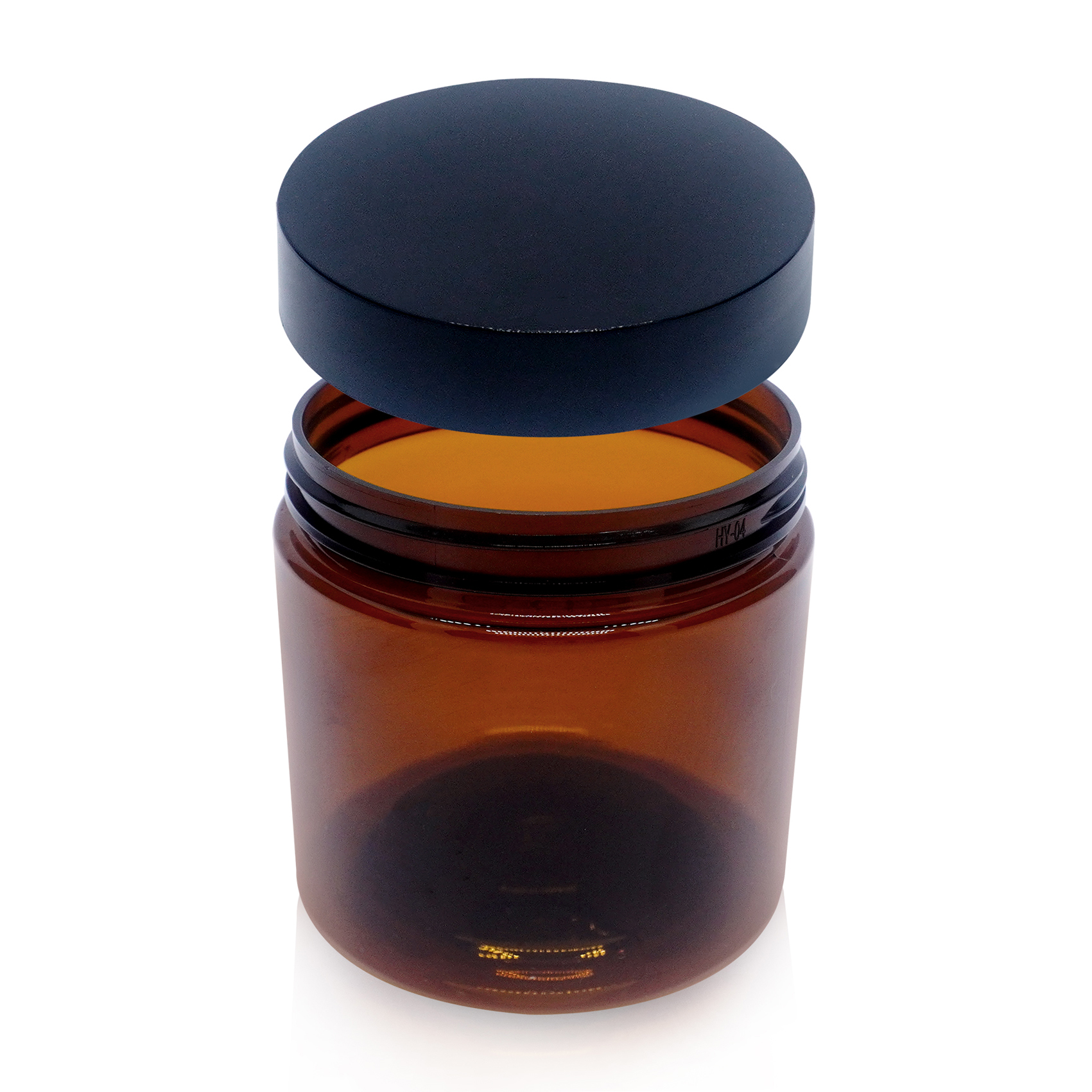 200g Amber Plastic Cream Jar