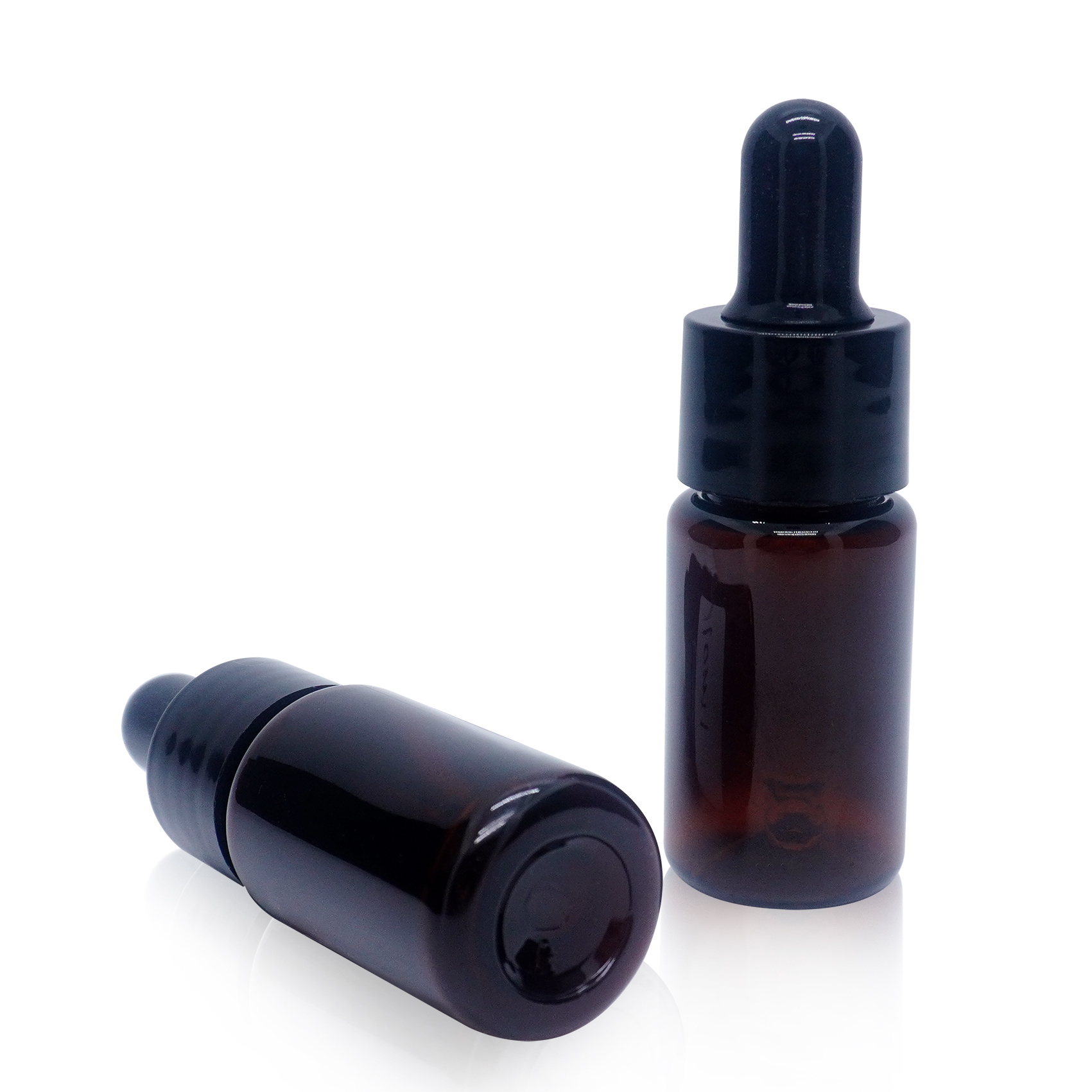 10ml Amber Sample Pet Split Bottle Dropper Plastic Bottle