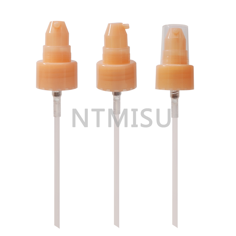 Pink Plastic Cosmetic Treatment Pump 24mm