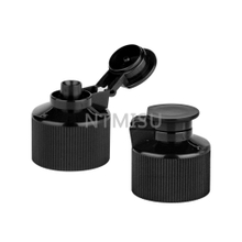 Non Spill Plastic Ribbed Flip Top Cap