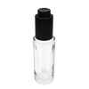 35ml Glass Bottle with18 410 Matte Black Push Button Dropper