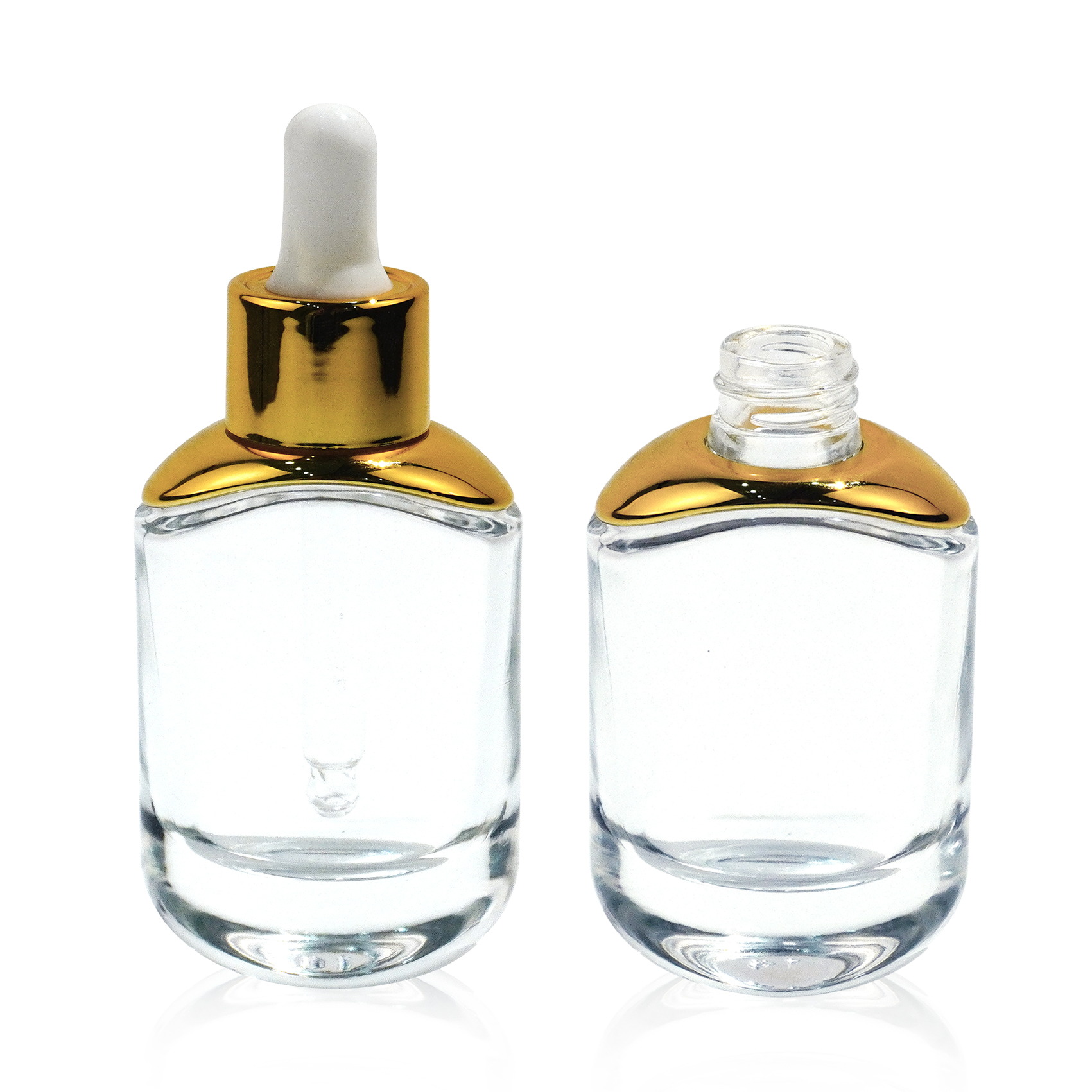 30ml Glass Essential Oil Bottle with Aluminum Dropper