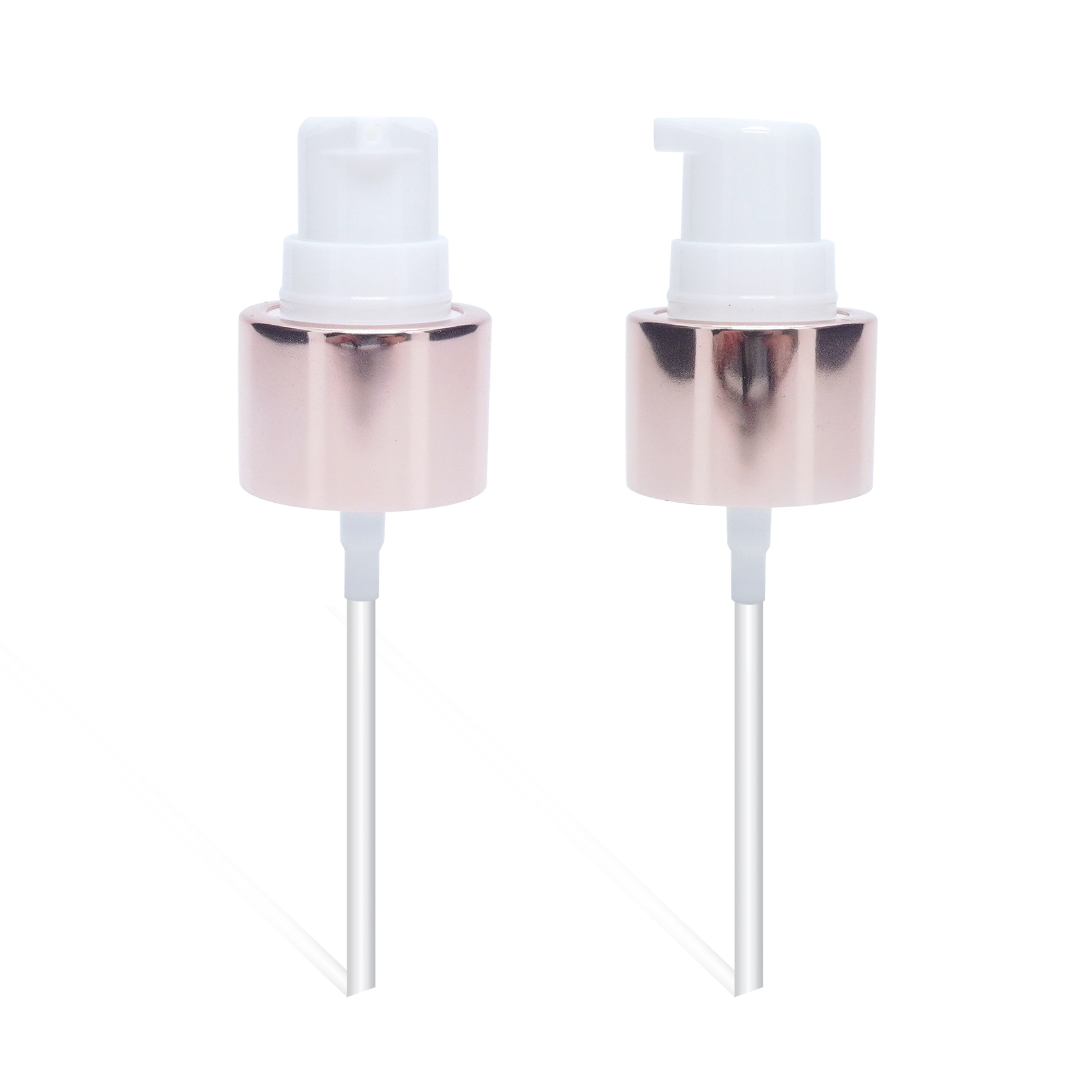 24 410 Rose Gold Aluminum Cream Pump