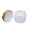 200ml Plastic Cream Jar with Bamboo Lid