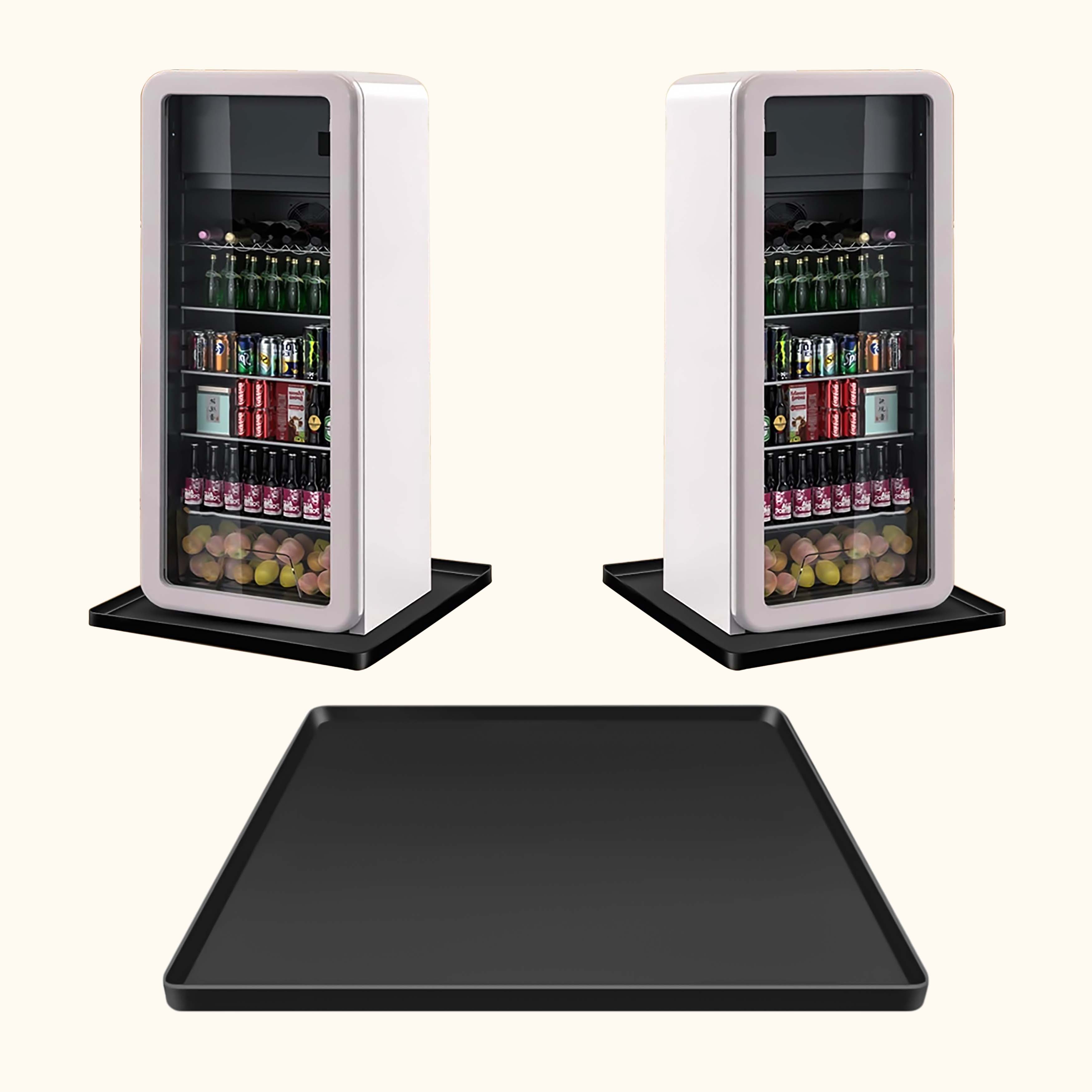 Silicone Refrigerator Mat Prevent Water Leakage Black Under Refrigerator Mat Mini Fridge Silicone Mat