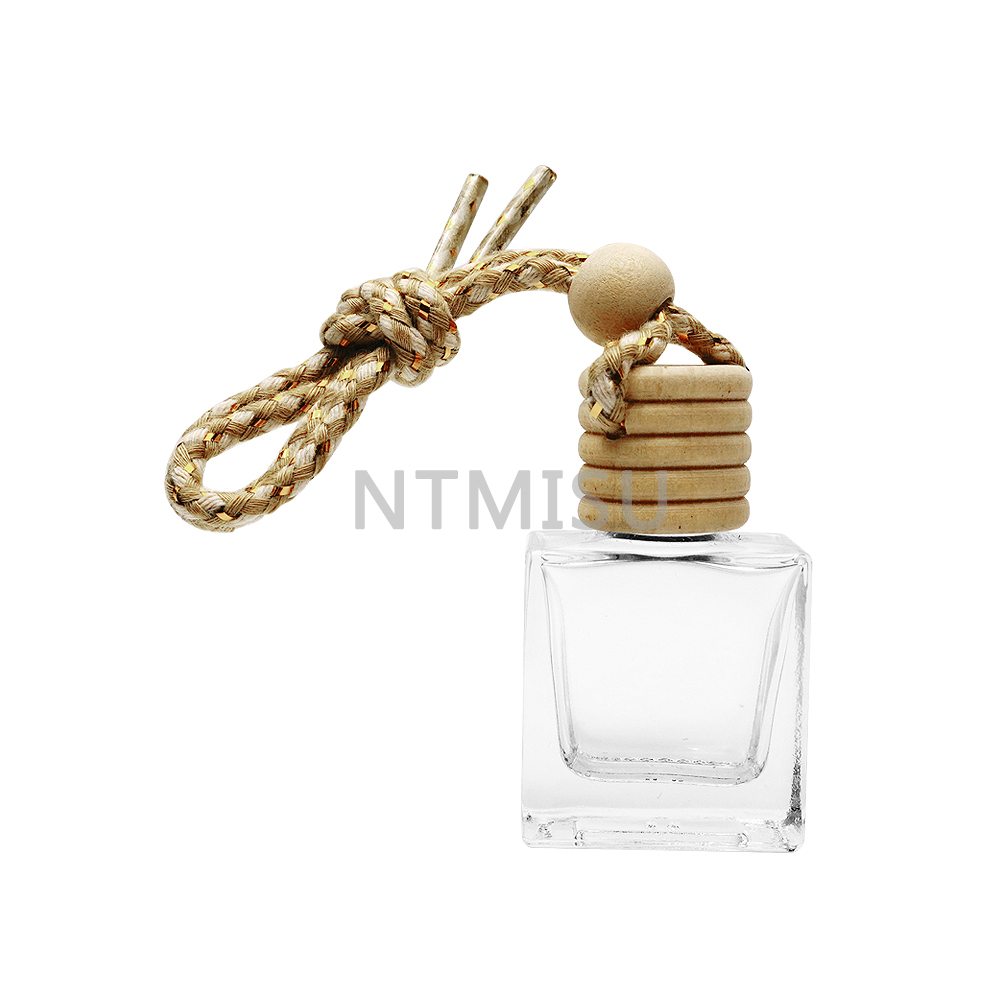 9ml Empty Car Perfume Glass Bottle with Wood Cover
