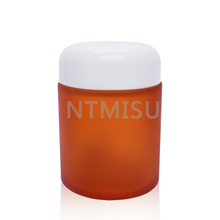3.3oz amber Frosted cosmetic empty jar