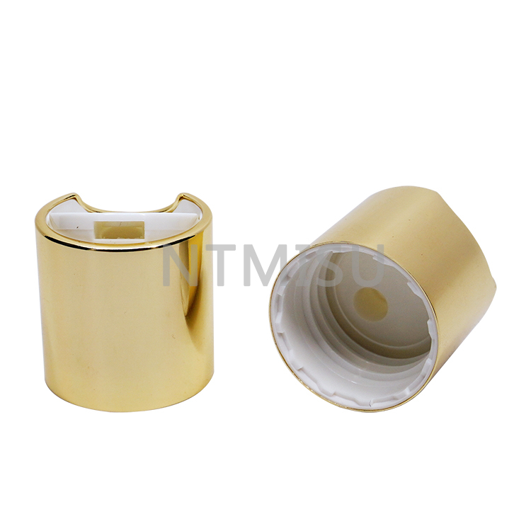  Large Supply 24mm White Disc Top Cap with Shining Golden Closure