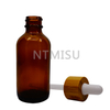 High Quality 60ml Frosted Amber Bottle with Shampoo Dropper