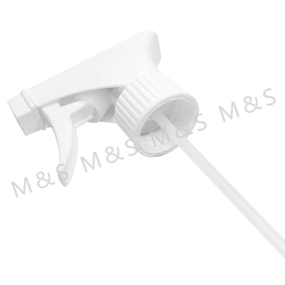 28 410 White Ribbed Plastic Square Trigger Sprayer
