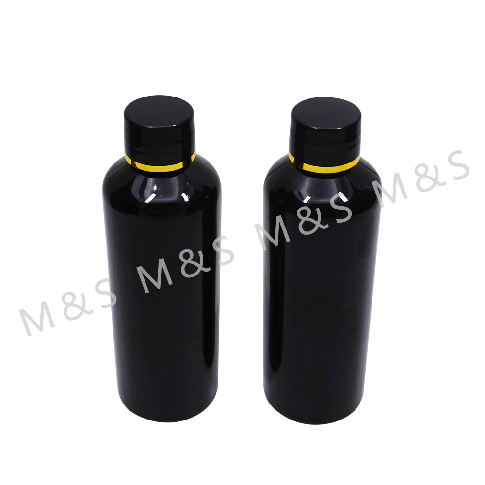 100ml 20 410 PET Black Plastic Bottle With 20 410 Black Screw Cap