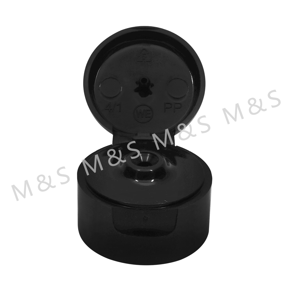 25mm Black Regular Butterfly Flip Top Cap