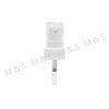 22 400 White Ribbed Treatment Pump for Cosmetic Bottle