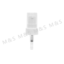 22 400 White Ribbed Treatment Pump for Cosmetic Bottle