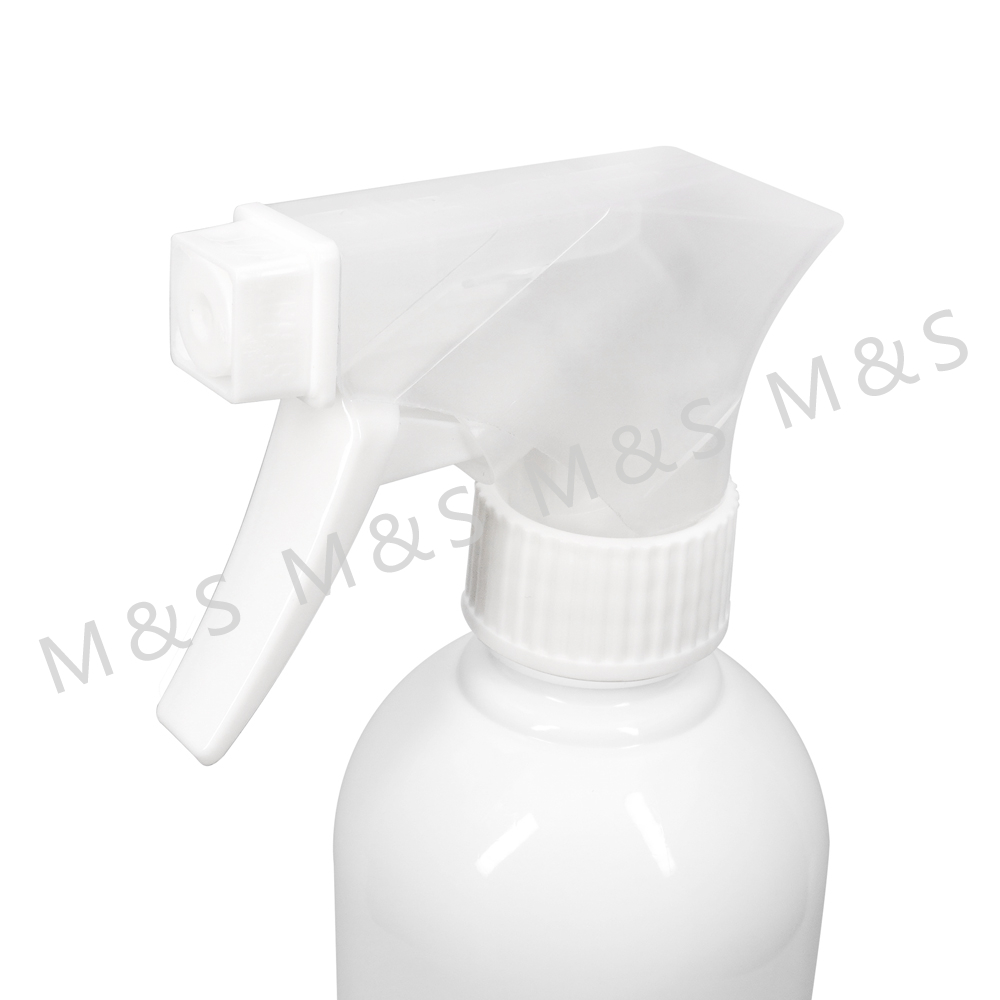 28mm White and Transparent Ribbed Plastic Hand Trigger Sprayer