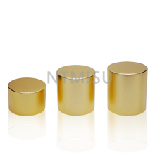 24mm Different Height Aluminum Plastic Frosted Gold Screw Cap Cover for Bottles