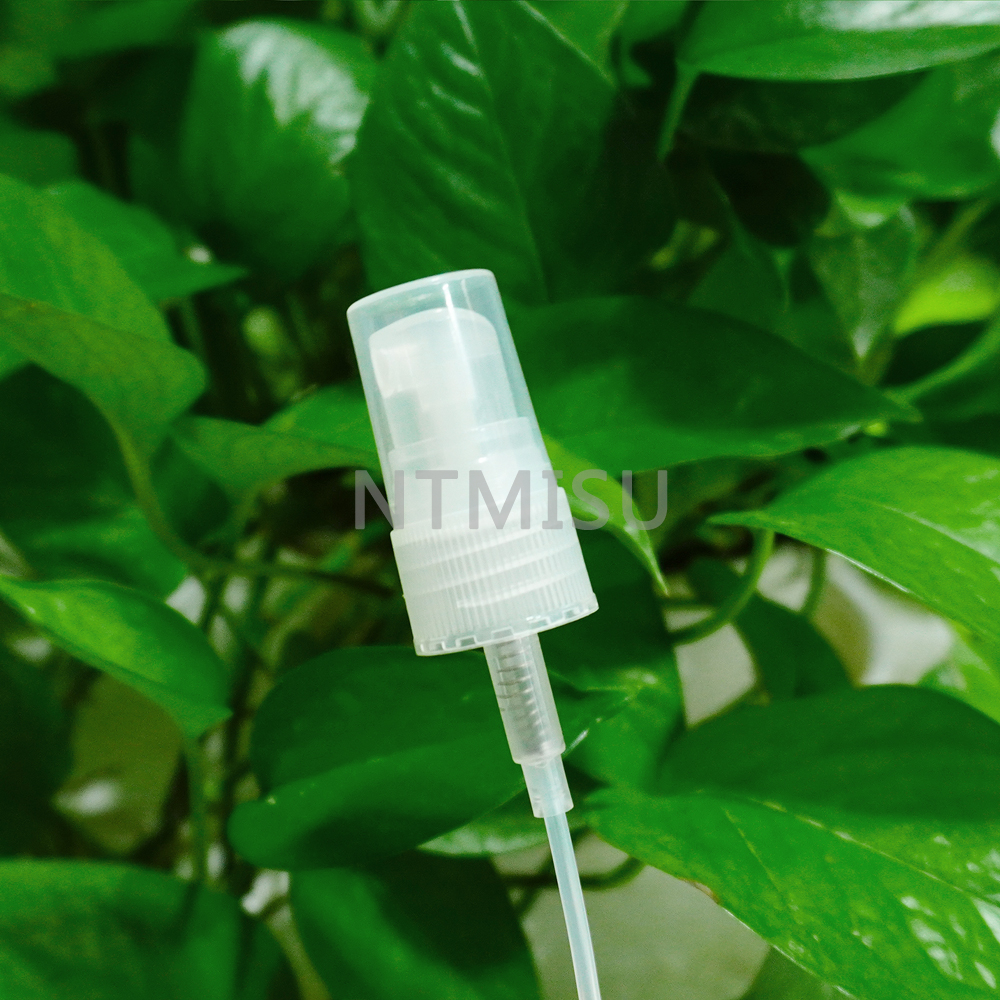 Mass sales High Quality 20 410 Ribbed Natural Clear Fine Mist Sprayer with Dust Cap